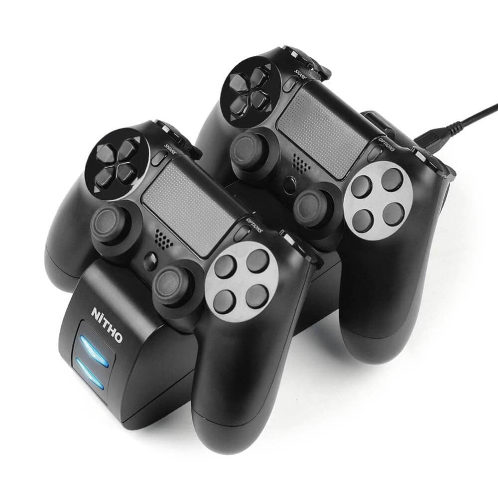 NITHO Dual Laddare för PS4 Handkontroll