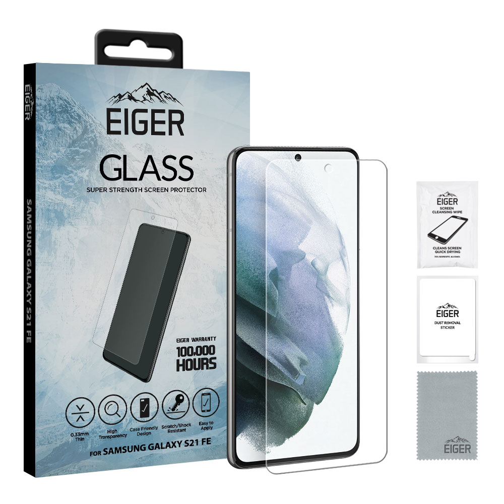 Eiger Glas Skärmskydd Samsung Galaxy S21 FE