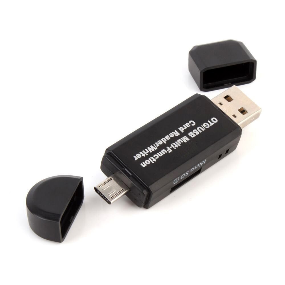 4 i 1 Minneskortläsare med USB & MicroUSB