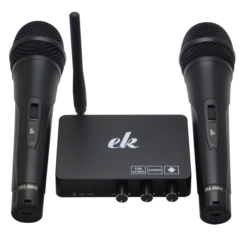Karaokemaskin / Karaokemixer - 2st mikrofoner