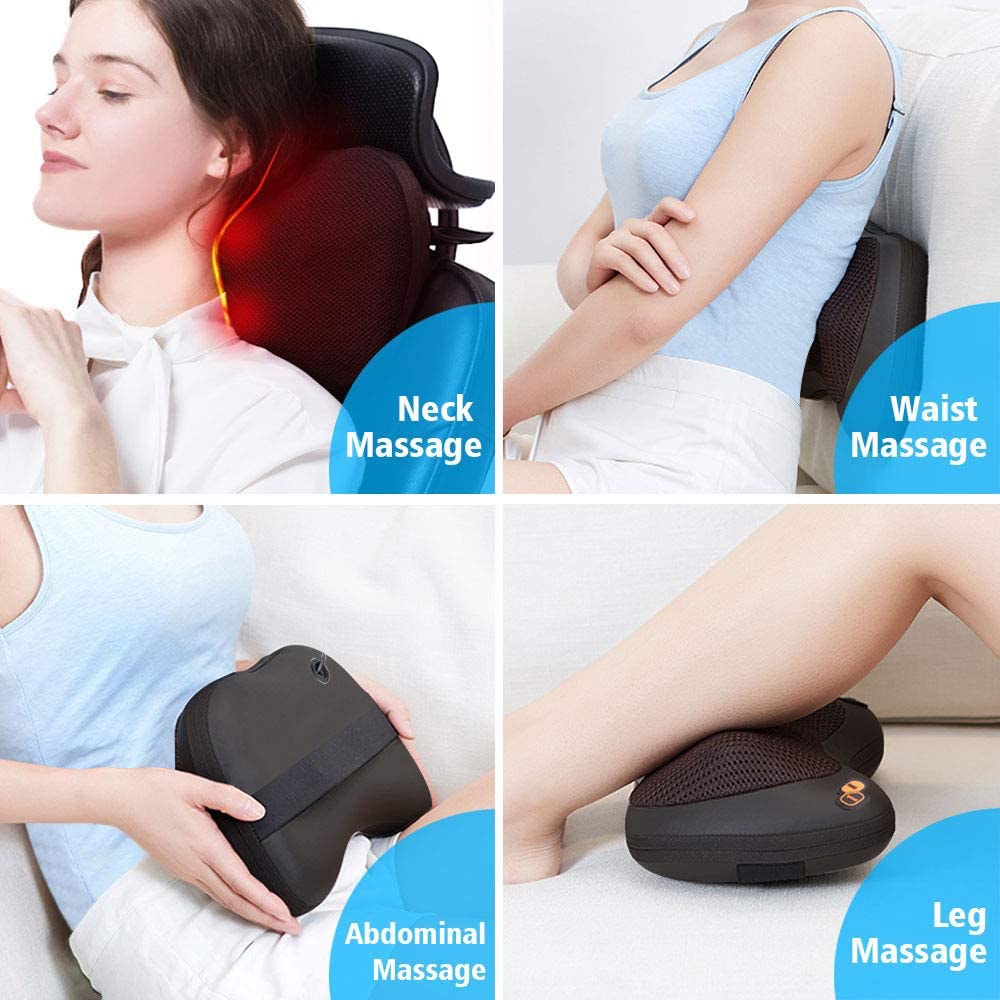 Trådlös massagekudde med värme