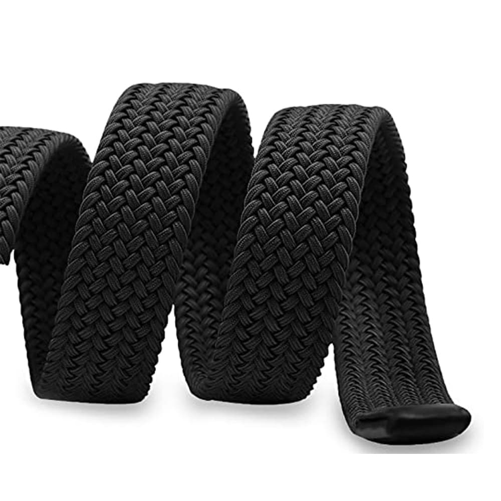 Elastiskt flätat skärp - 115cm Svart