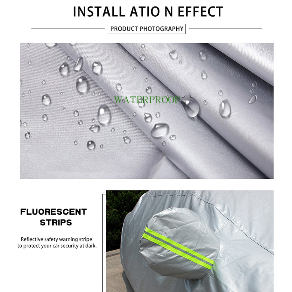 Autosuoja 490 x 175 x 150 cm / yleismallinen autosuoja / suojapeite sedanille ja SUV:lle