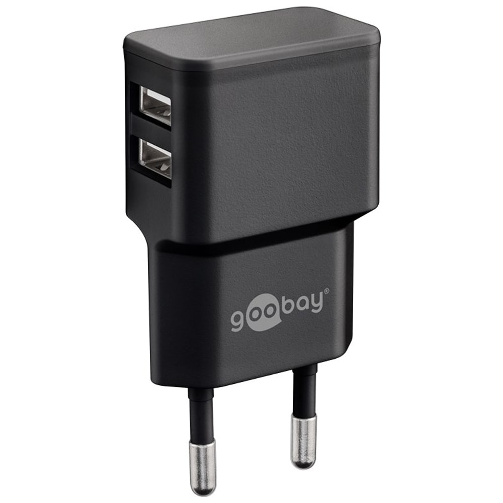 Goobay Dual USB-Ladddare 2,4A 12W
