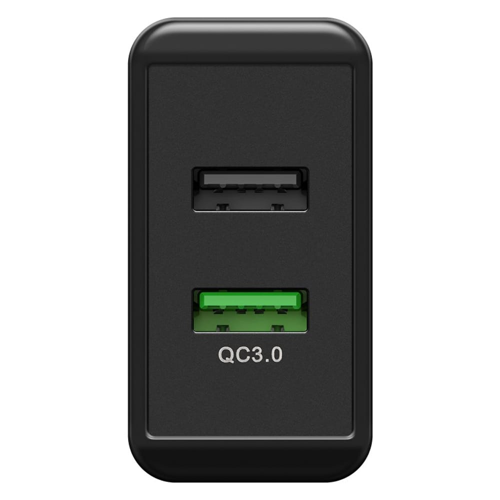 Goobay Dual USB-Ladddare QC3.0 28W - Svart