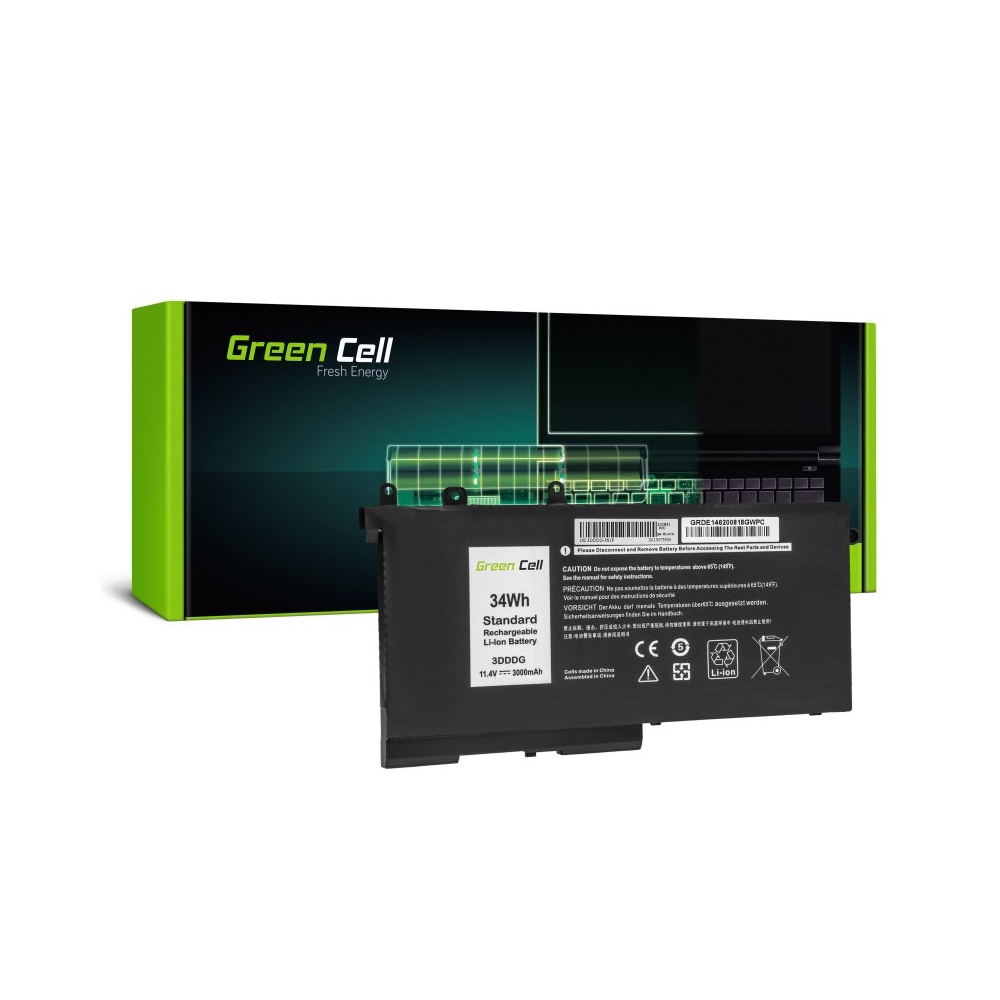 Green Cell batteri 3DDDG 93FTF till Dell Latitude