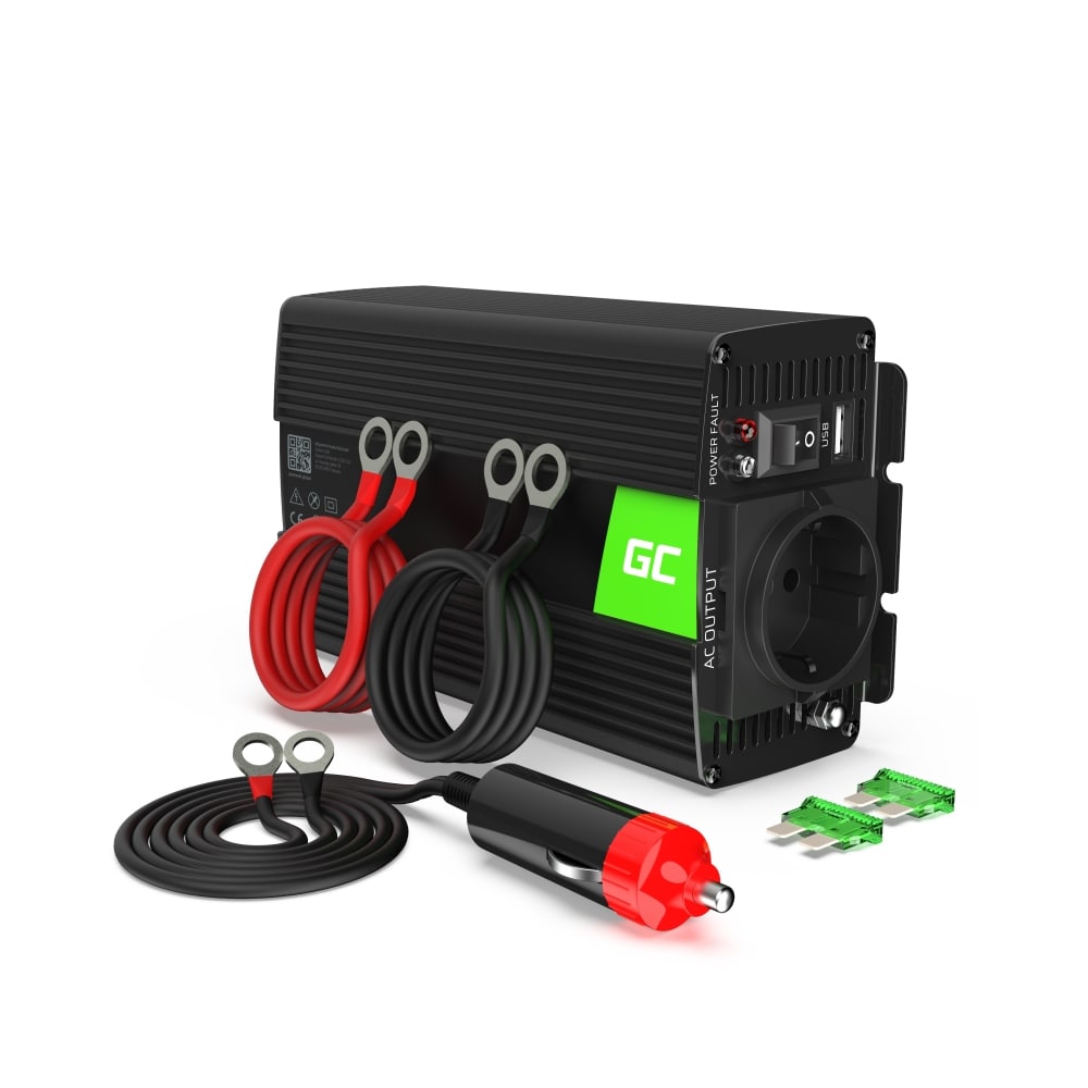Green Cell Voltage Car Inverter 12V till 230V - 300W