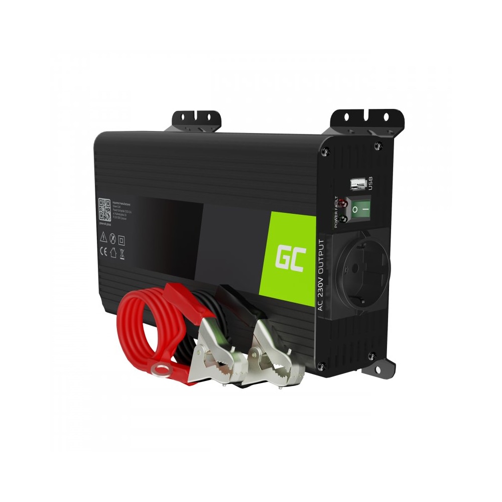 Green Cell Voltage Car Inverter 12V till 230V - 300W/600W Pure Sine Wave