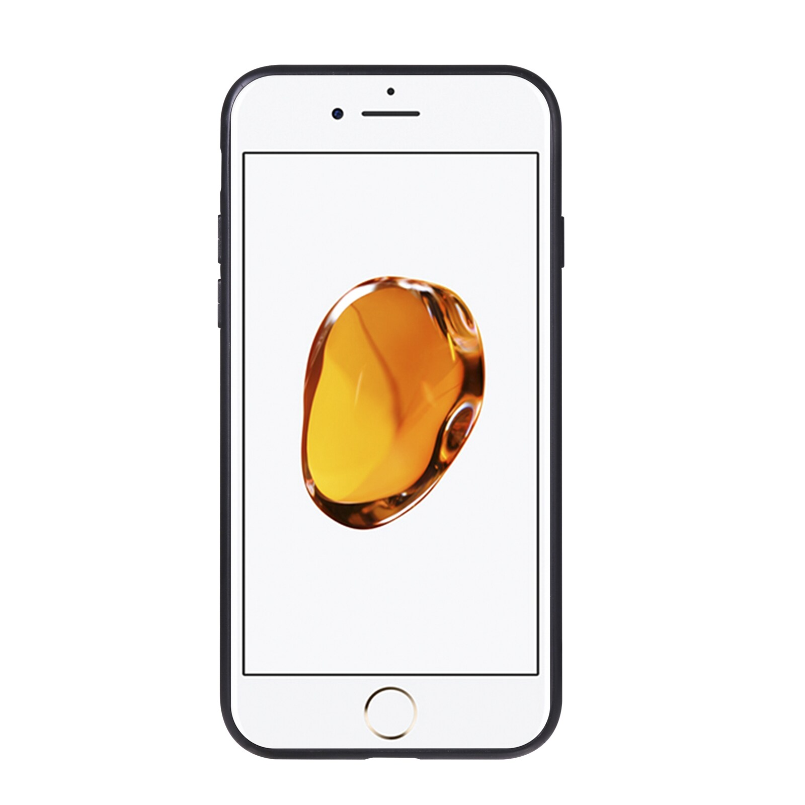 Retromönstrat mobilskal med stötsäkert material och kortfack till iPhone 7 Plus/8 Plus - Brun