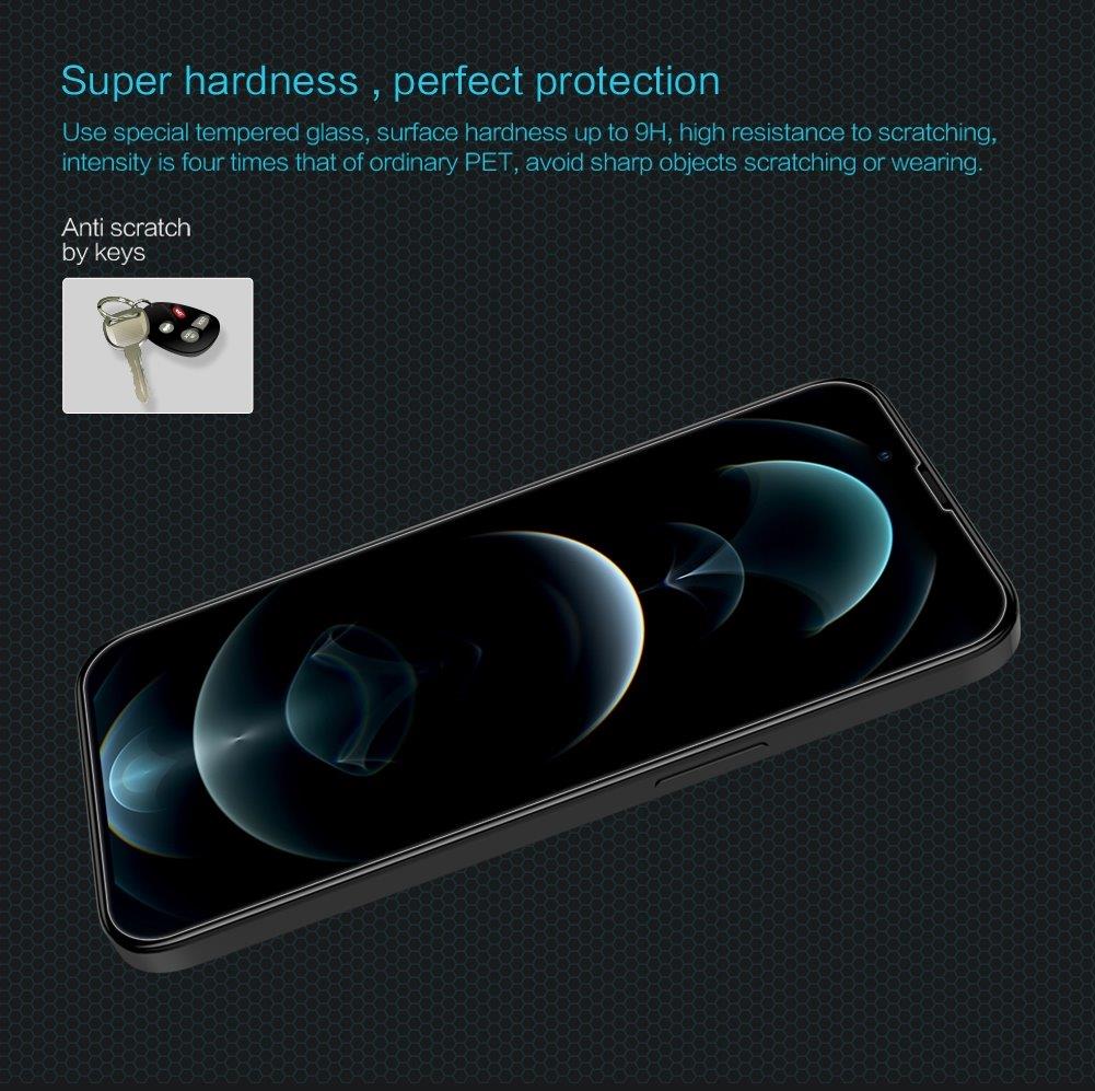 Fullskärmsskydd med härdat glas och extra hårdhet till iPhone 13 / 13 Pro