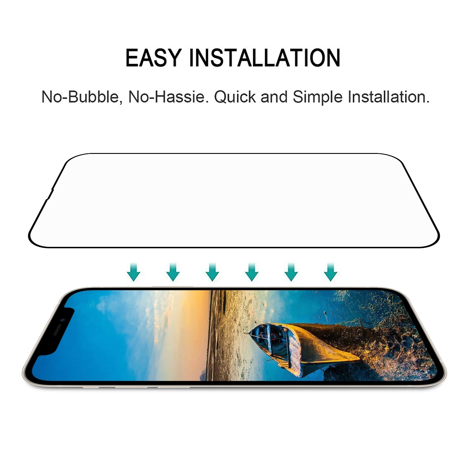Fullskärmsskydd i härdat glas till iPhone 13 mini
