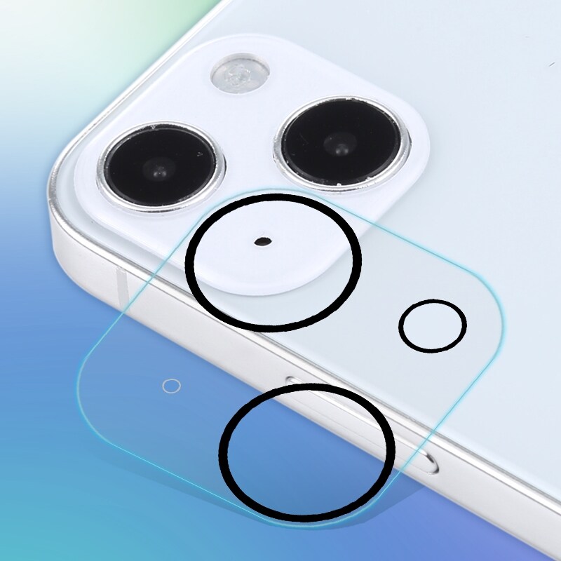 Tempererat kameraskydd till iPhone 13 mini