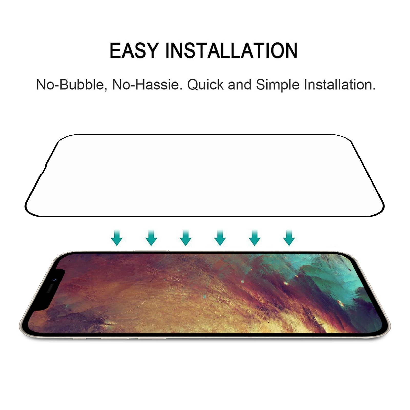 Fullskärmsskydd i härdat glas till iPhone 14 Plus och 13 Pro Max