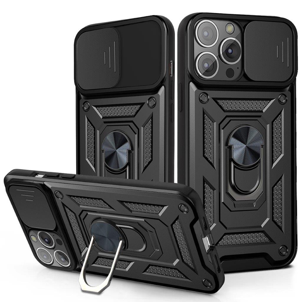 Mobilskal med kameraskydd till iPhone 13 mini - Svart