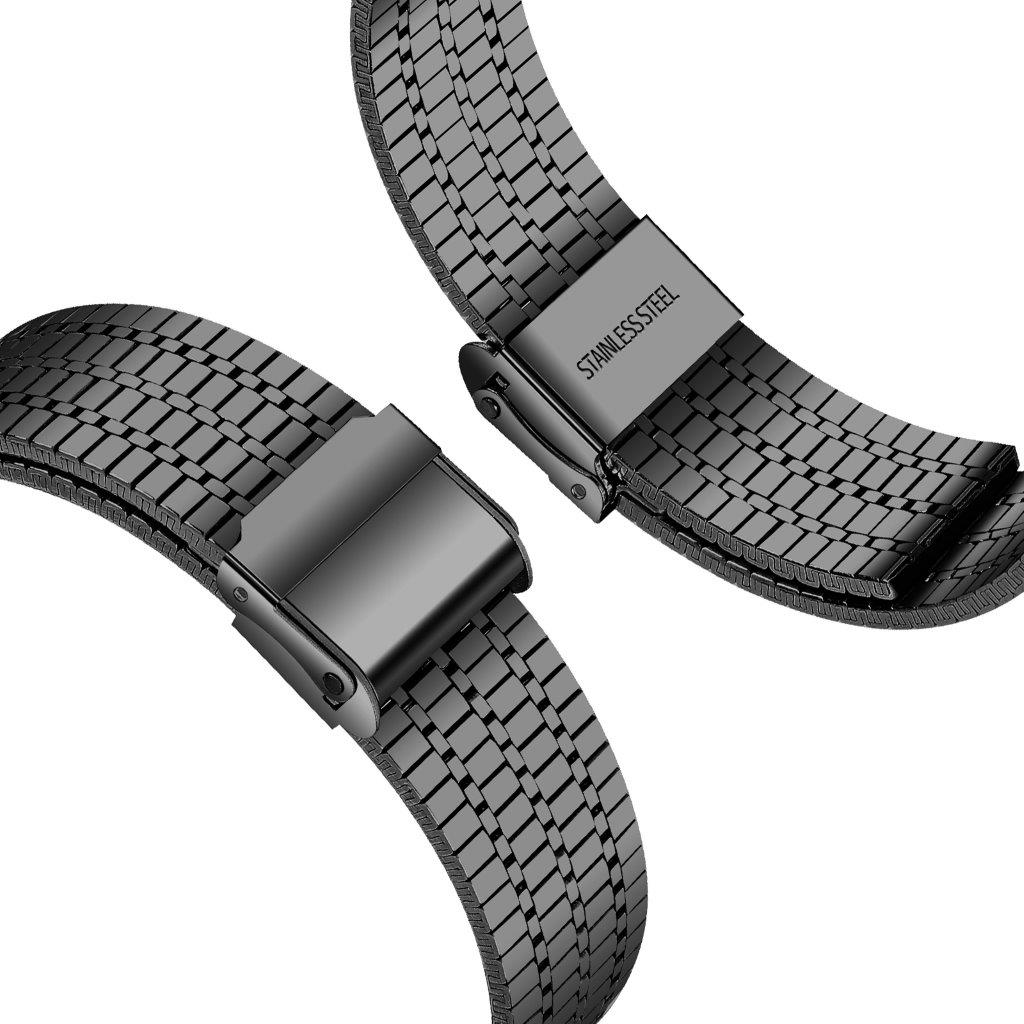 Armband med dubbellås till Apple Watch 38 mm - Svart