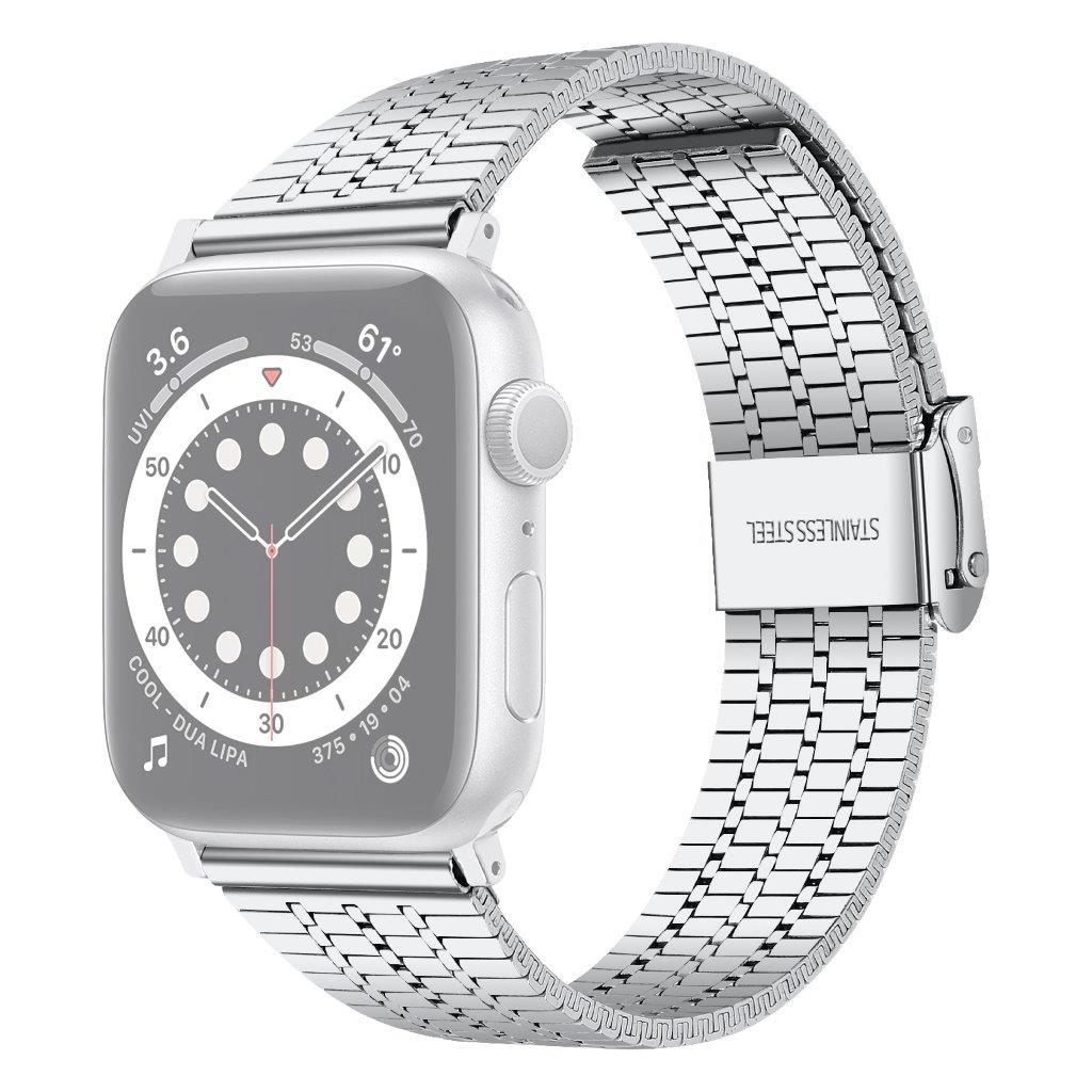Armband med dubbellås till Apple Watch 38 mm - Silver