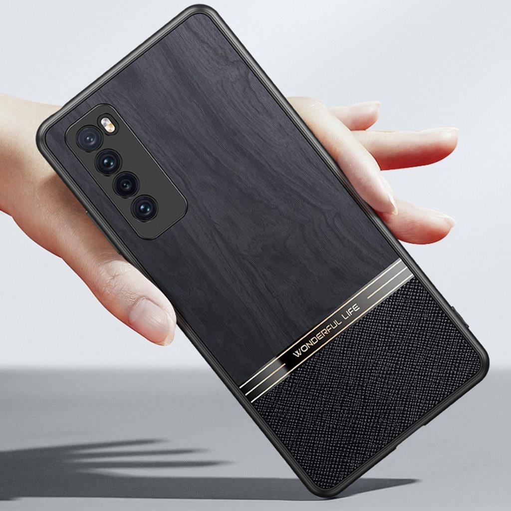Stötsäkert mobilskal med trämotiv till Huawei nova 7 5G