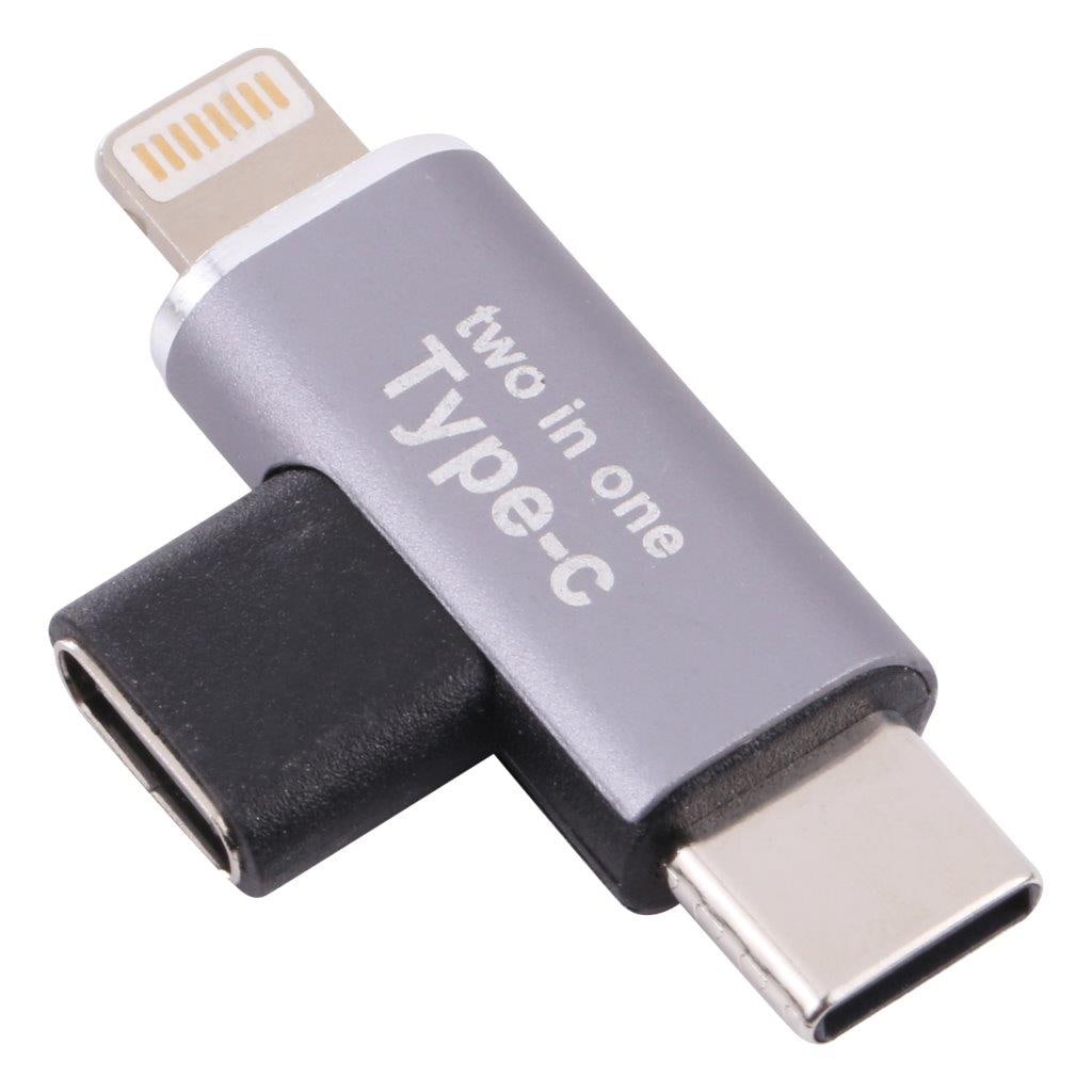 Adapter USB-C-hona till 8-pin-hane + USB-C-hane