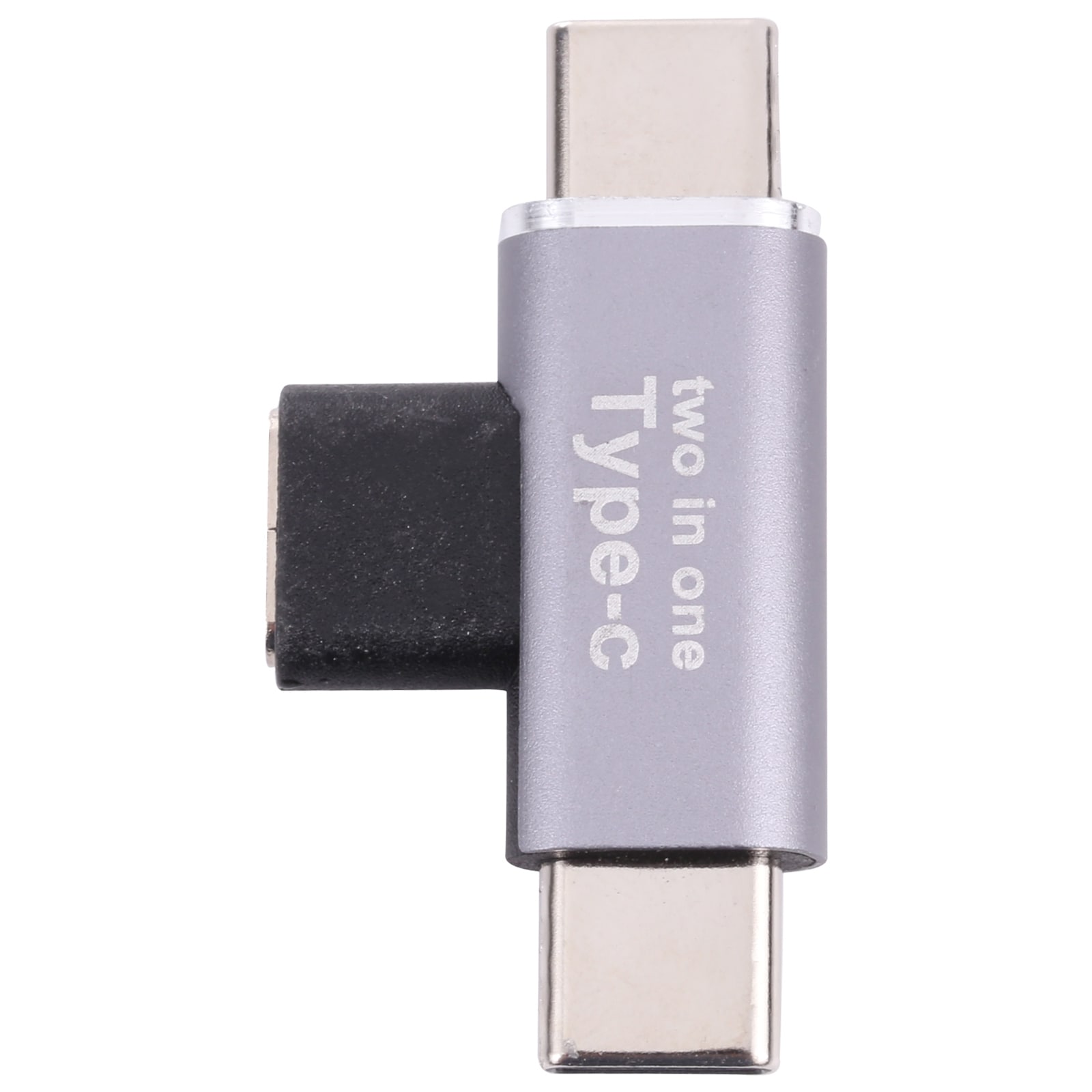 Adapter USB-C-hona till USB-C-hane + USB-C-hane
