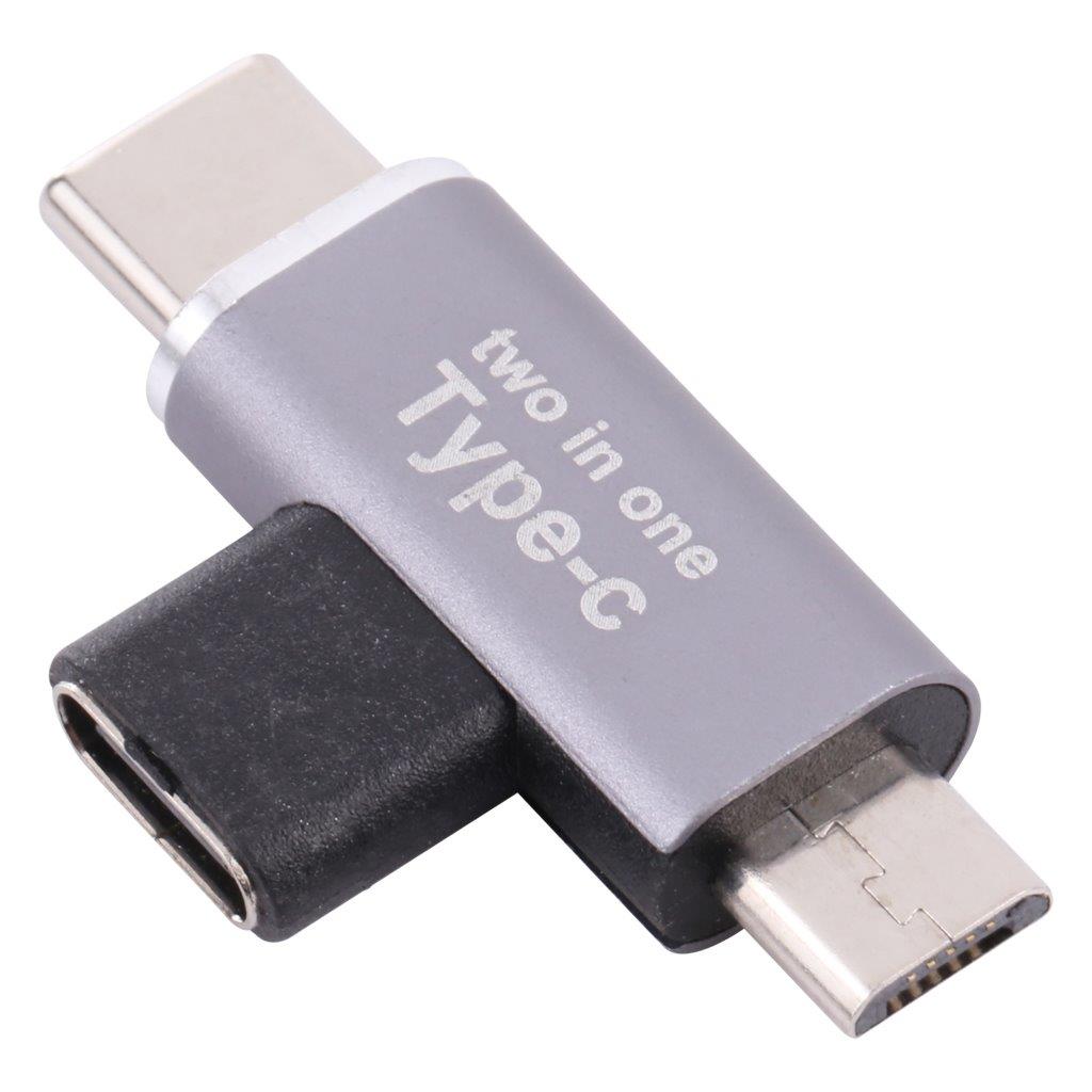 Adapter USB-C-hona till USB-C-hane + Micro-USB-hane