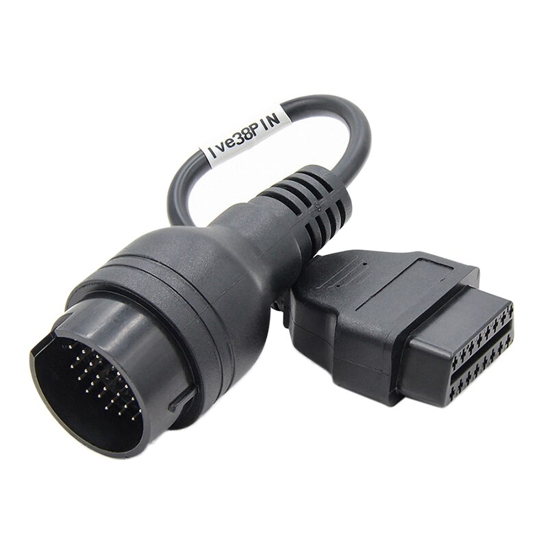 38-pin till 16-pin OBD2-kabel till Iveco