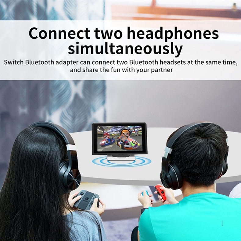 Trådlös Bluetooth-ljudsändare till Nintendo Switch/PS5/PS4