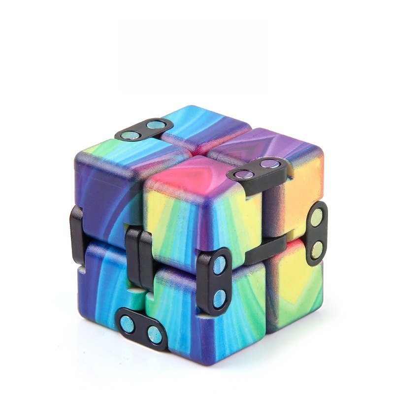 Magic Fidget Cube - Färgade Ränder