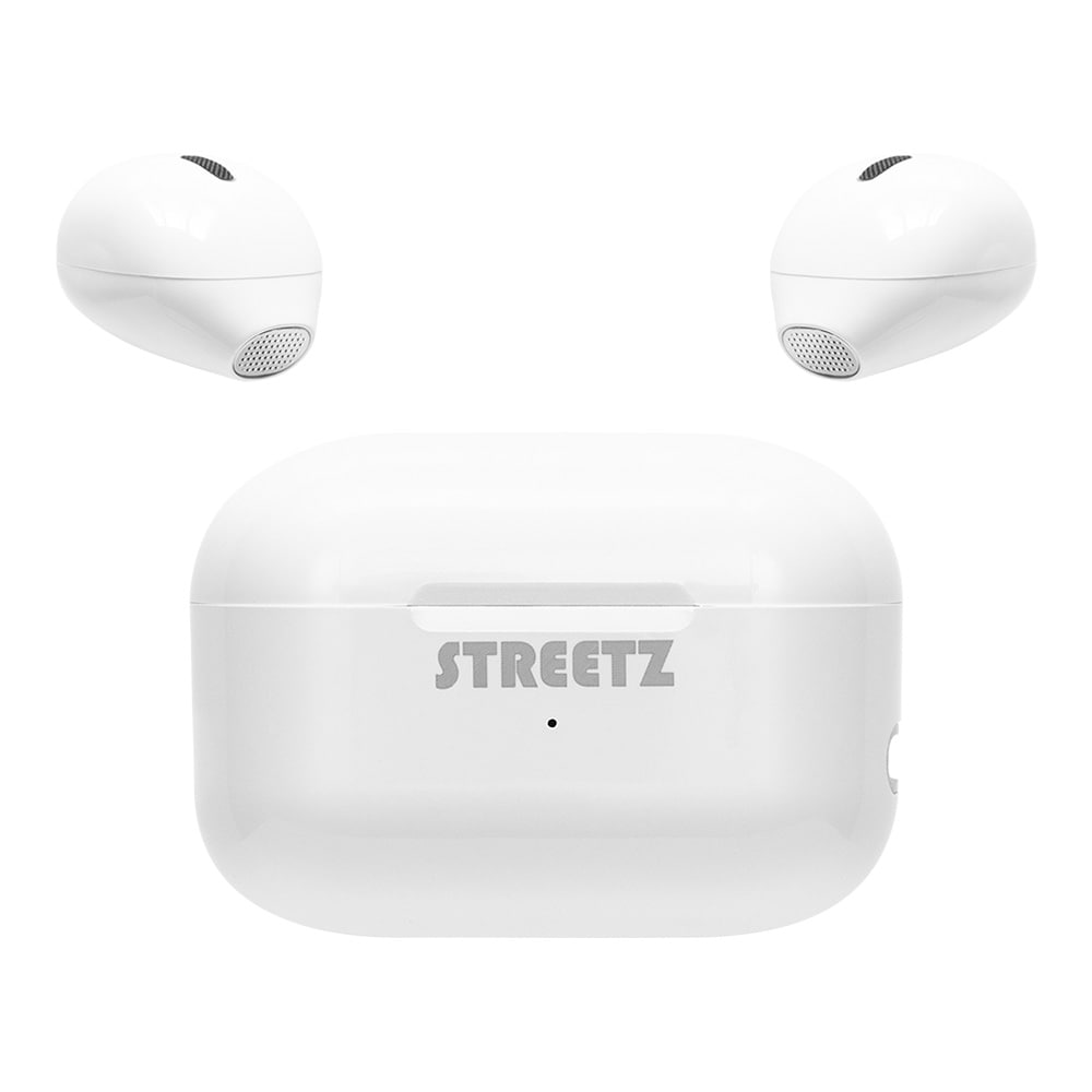 STREETZ Bluetooth Mini Headset med laddfodral - Vit