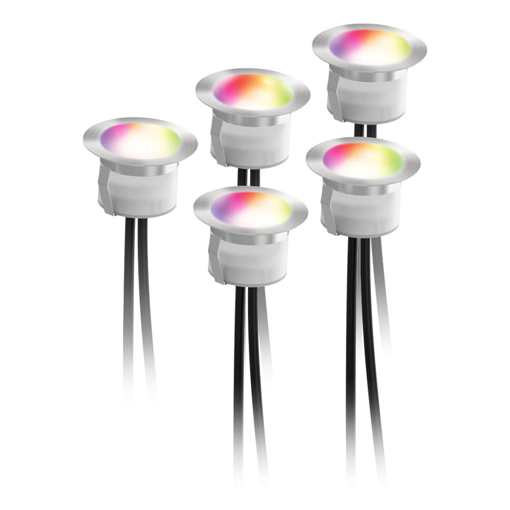 Deltaco Smart Home RGB Uteplatsljus kit 5 Lampor
