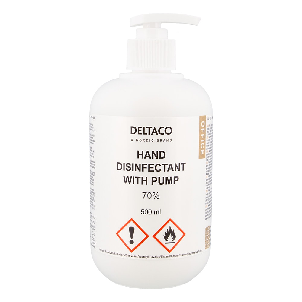 Deltaco Office Handdesinfektionsmedel med pump 500ml