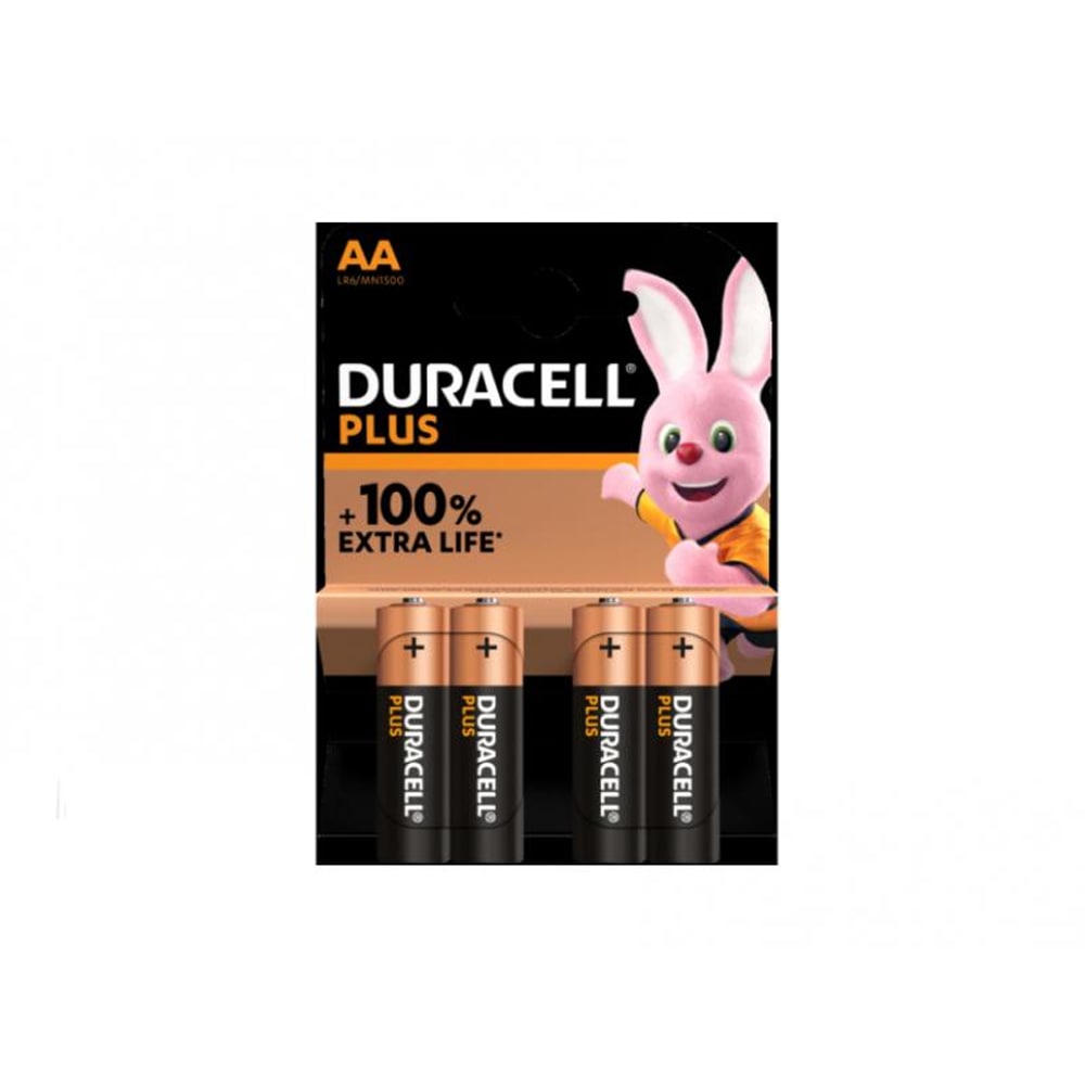 Duracell Plus Extra Life MN1500/LR06 Mignon AA 4-pack