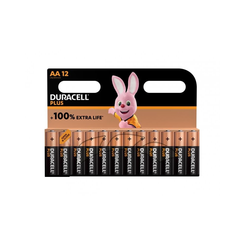Duracell Plus Extra Life MN1500/LR06 Mignon AA 12-pack
