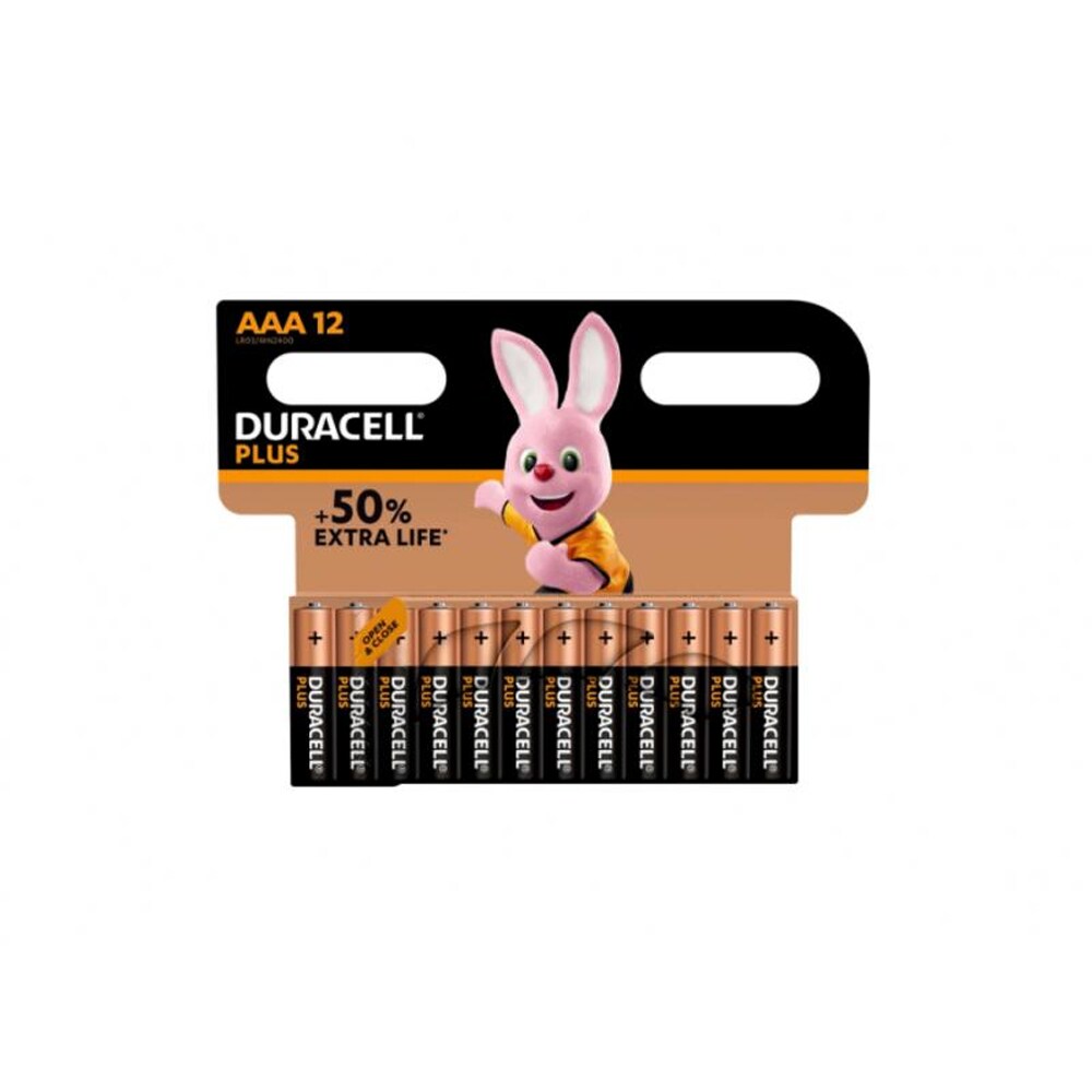 Duracell Plus Extra Life MN2400/LR03 Micro AAA 12-pack