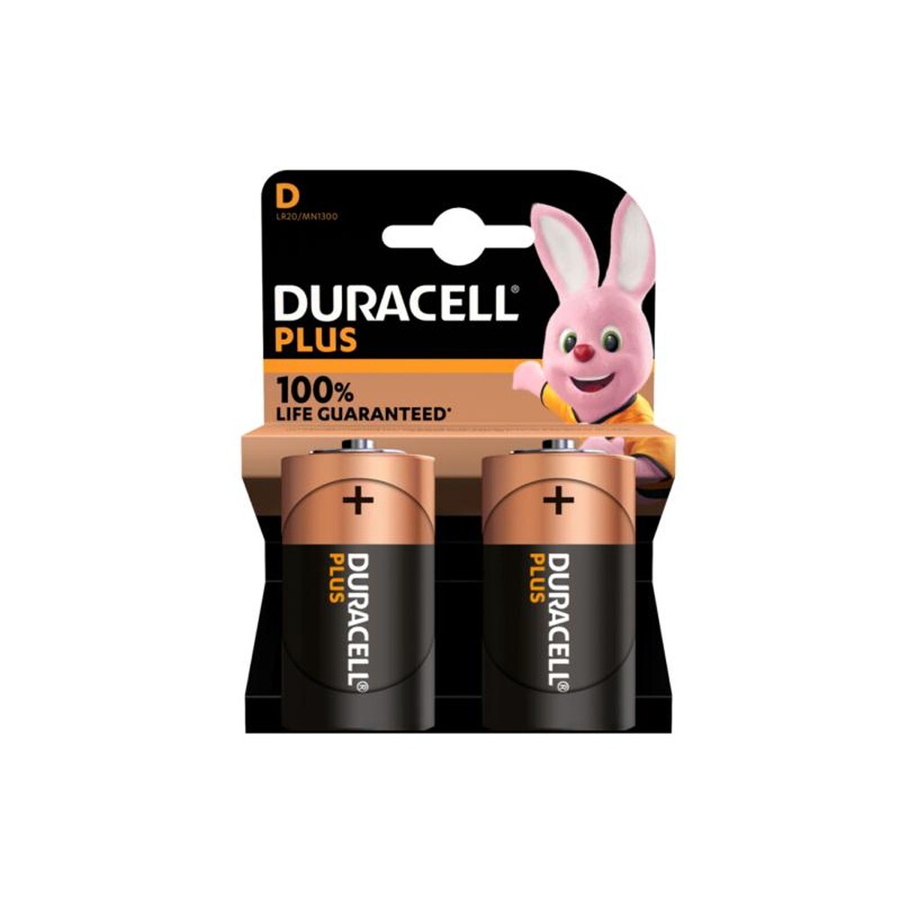 Duracell Plus Extra Life MN1300/LR20 Mono D 2-pack