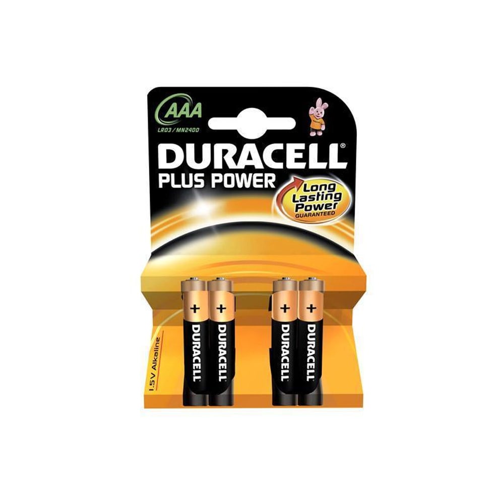 Duracell Plus Power AAA-batterier LR03 4-pack