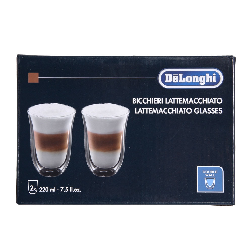 Delonghi LatteMacchiato Glas 220ml 2-pack