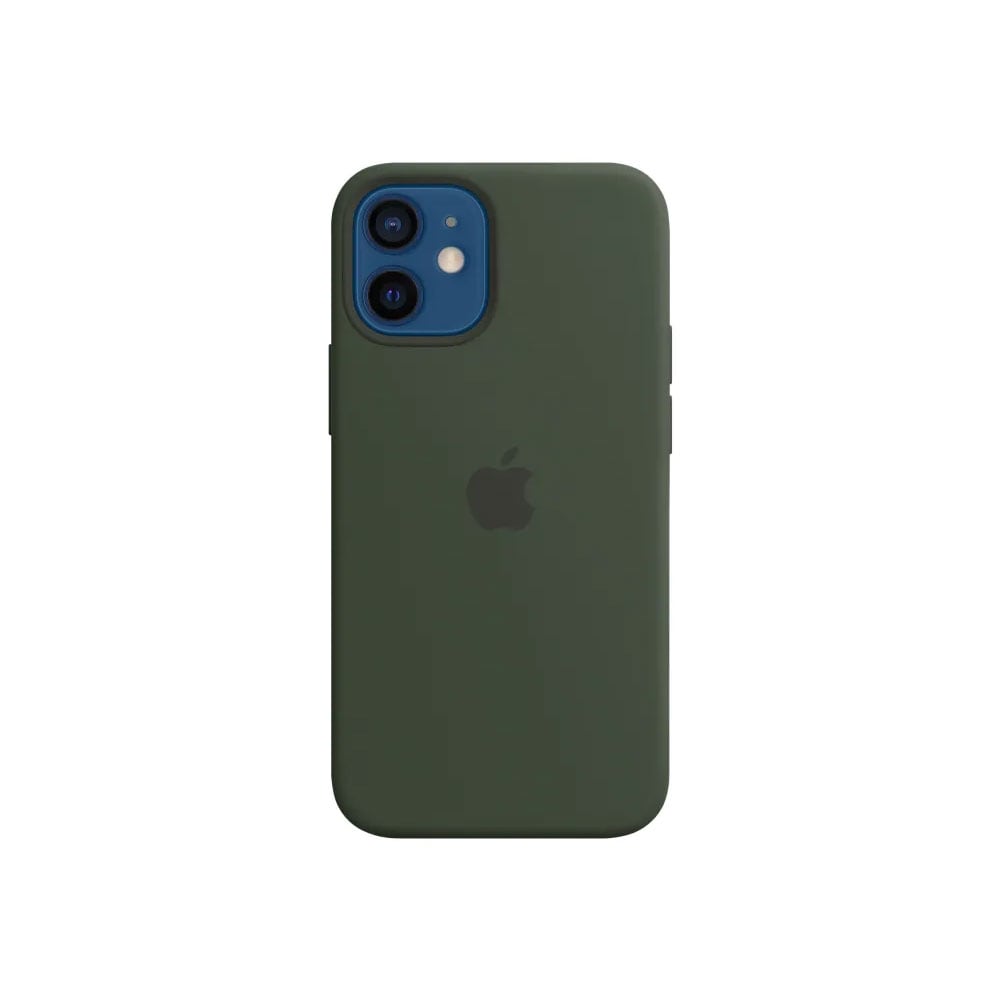 Silikonskal med MagSafe till iPhone 12 Mini Grön