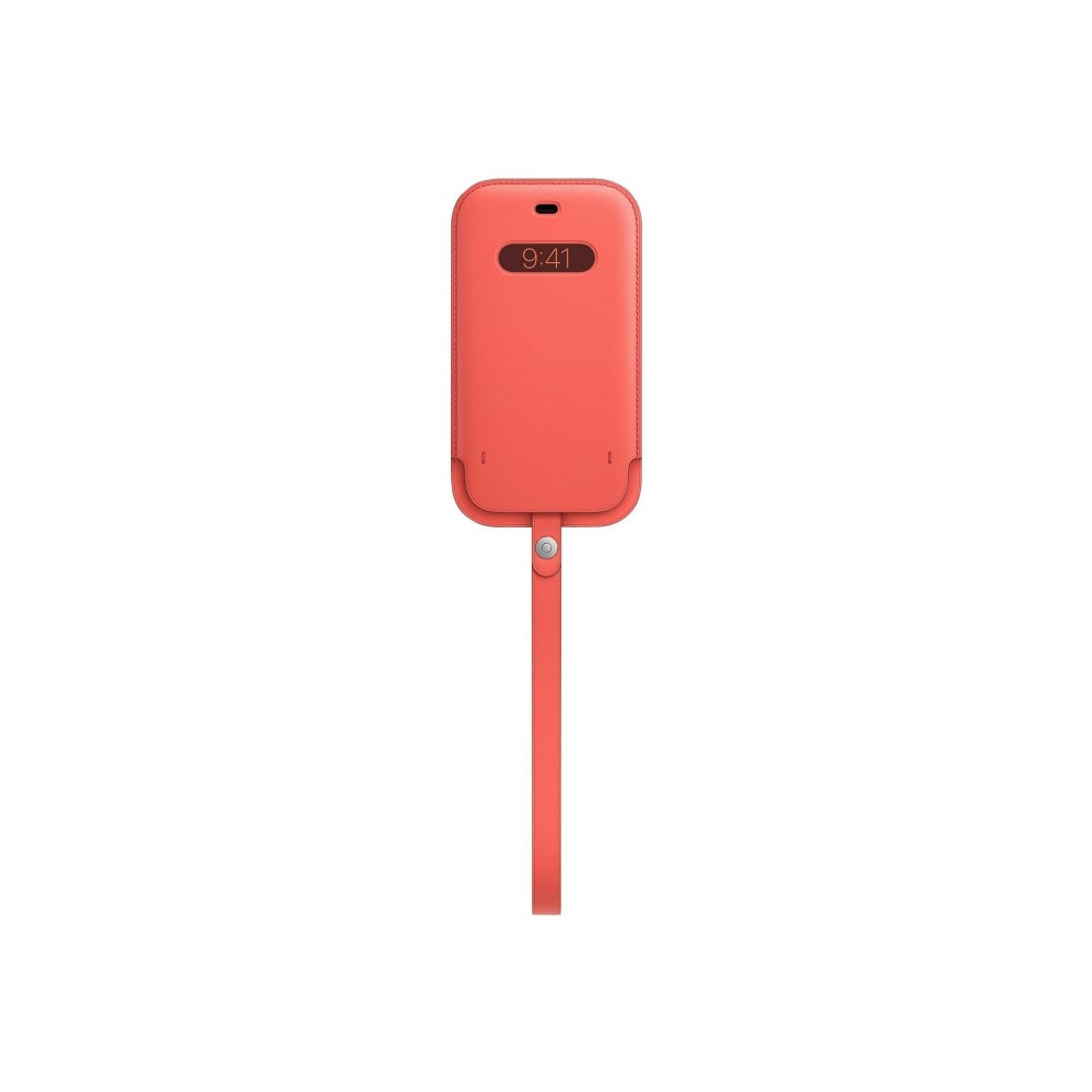 Läderfodral med MagSafe till iPhone 12 / 12 Pro Rosa