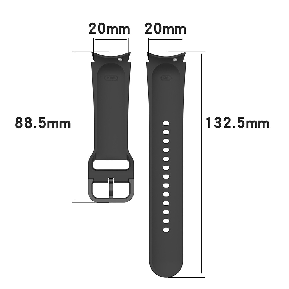 Silikonarmband Samsung Galaxy Watch 4 Svart