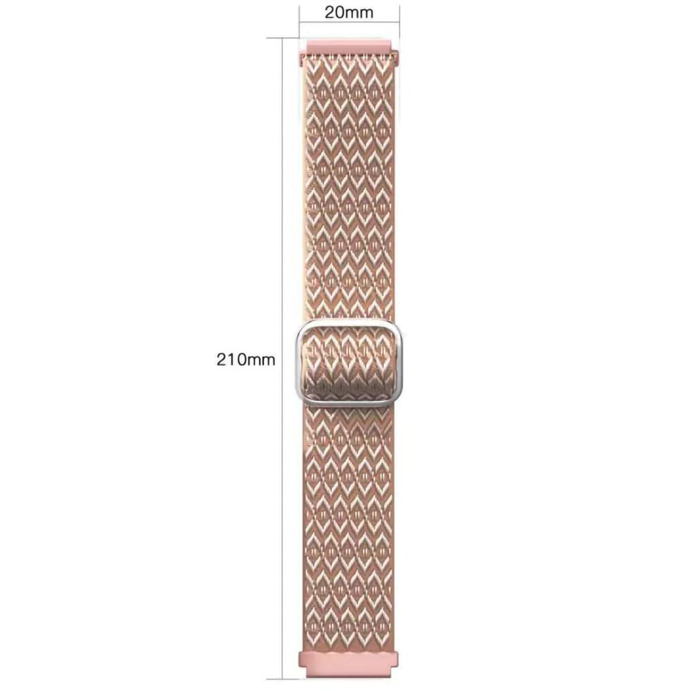 Flätat nylonarmband Samsung Galaxy Watch 4 Rosa