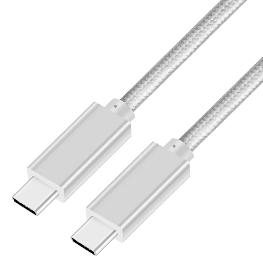USB-C till USB-C-kabel USB 3.2 C PD100W 20GB/s 5A Vit