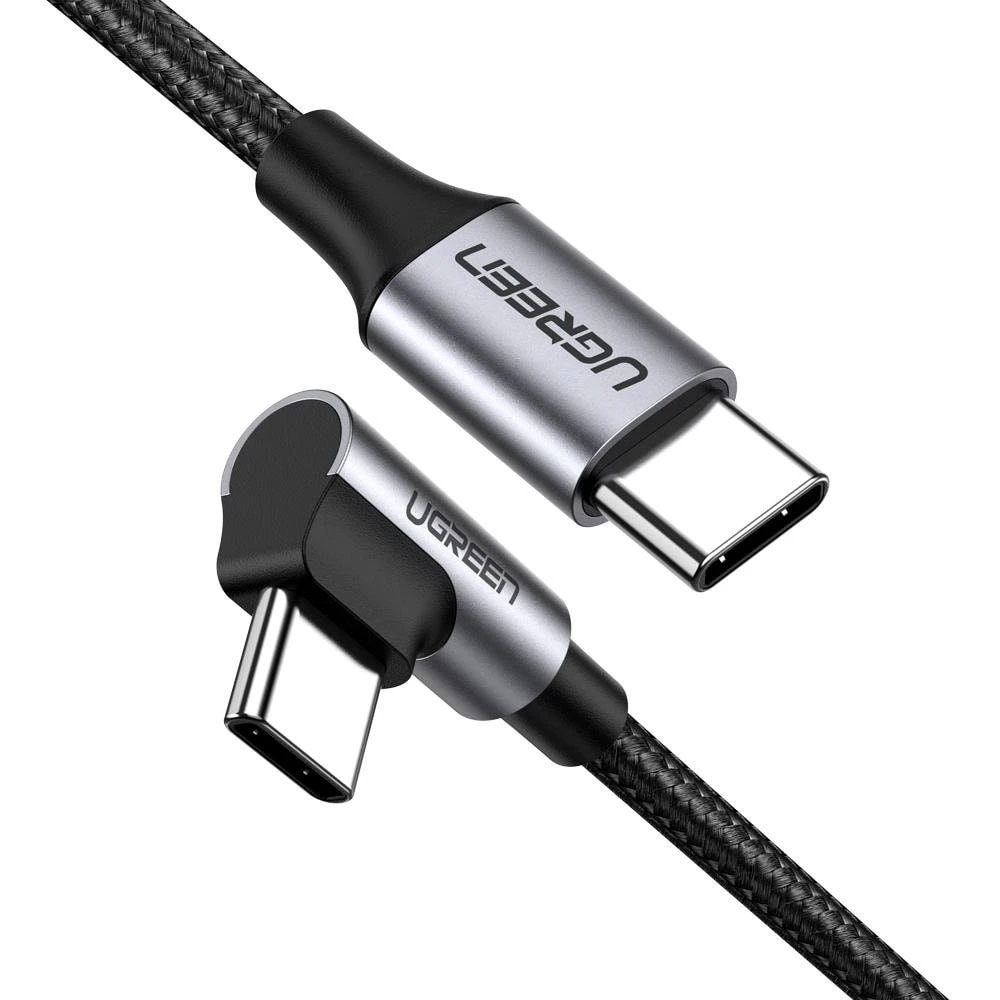 Vinklad USB-C snabbladdningskabel - 2m