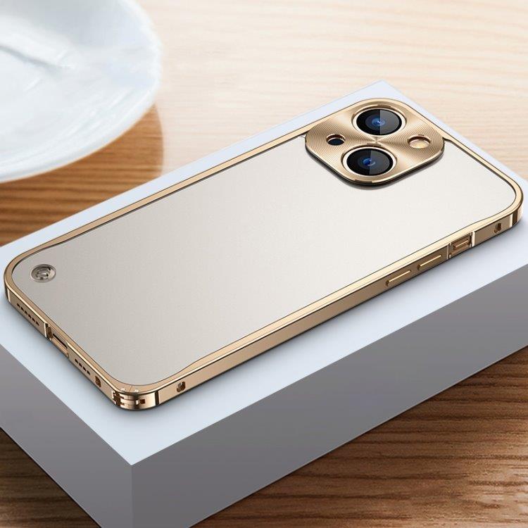 Mobilskal med metallkanter iPhone 13 mini Guld