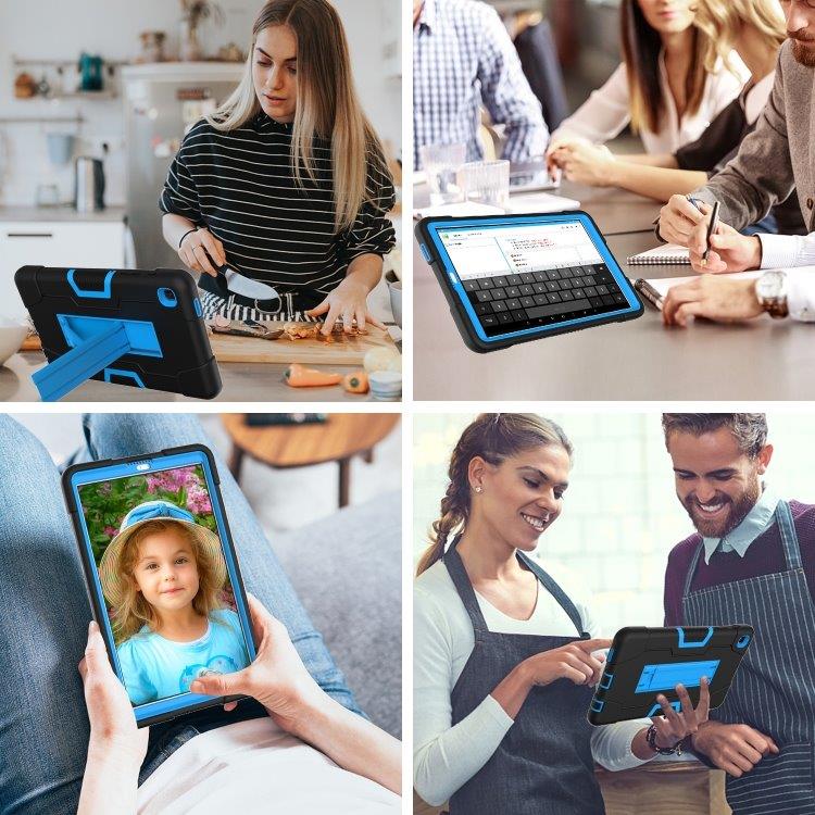 Shockproof Fodral med ställ Samsung Galaxy Tab A7 10.4 (2020) Svart/Blå