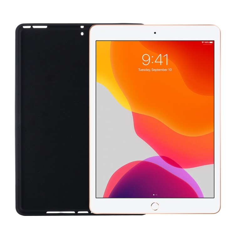 Bakskal i silikon till iPad 10.2 2019 / 10.2 2020 / 10.2 2021 / Pro 10.5 2017 / Air 10.5 2019 Svart