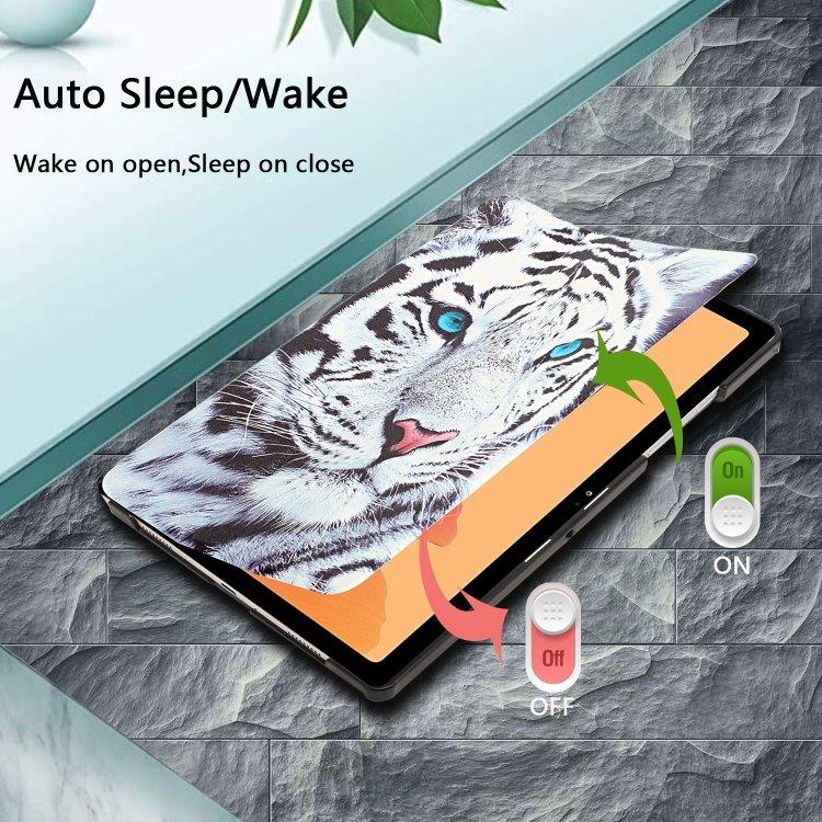 Trifold Designfodral Samsung Galaxy Tab A7 10.4 2020 - Tiger