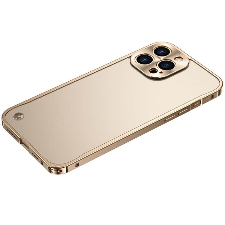 Mobilskal med metallkanter iPhone 12 Pro Max Guld