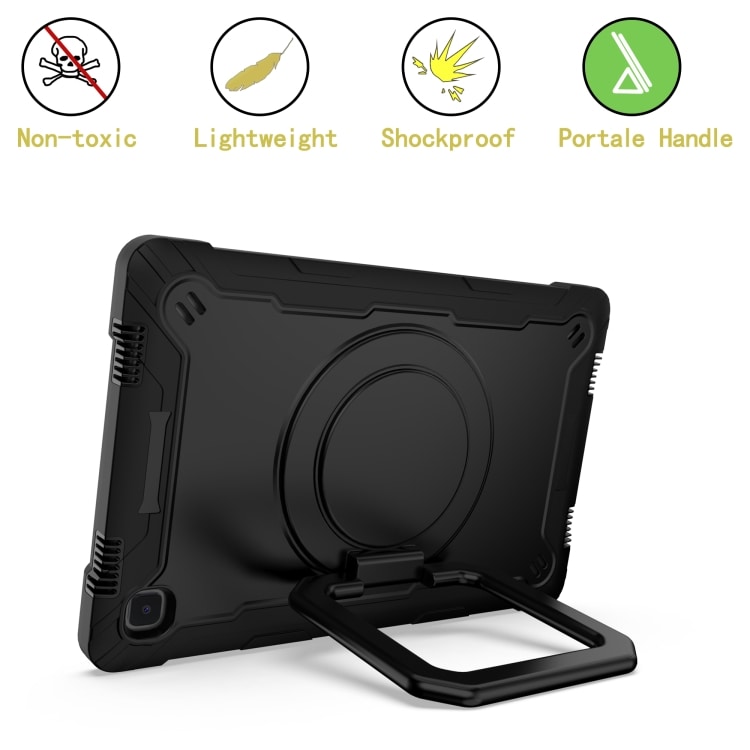Shockproof 360 Fodral med ställ Samsung Galaxy Tab A7 10.4 (2020) Svart