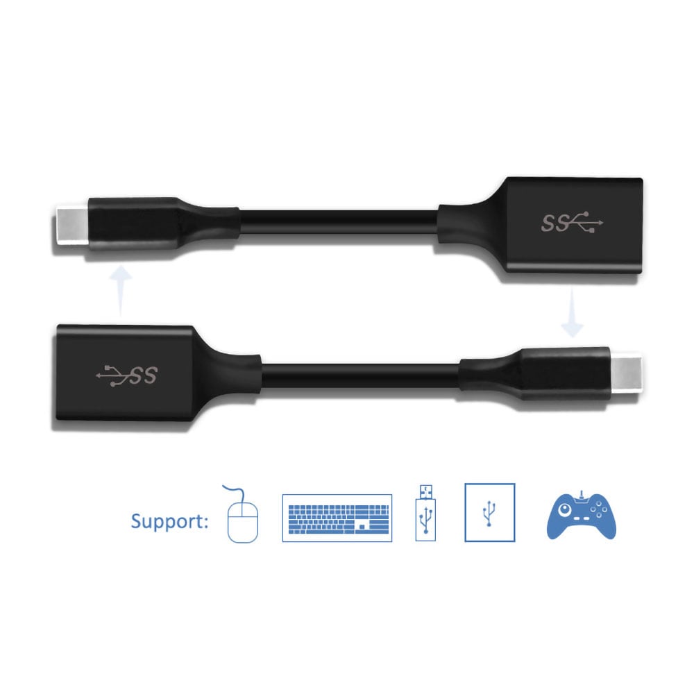 USB-adapter USB-C hane till USB-hona