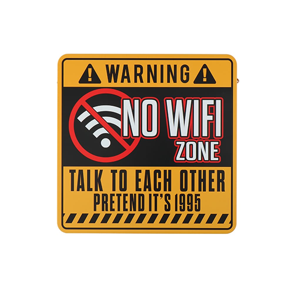 Skylt - No Wifi Zone